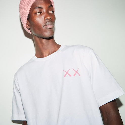 KAWS UT Graphic White/Pink T-Shirt